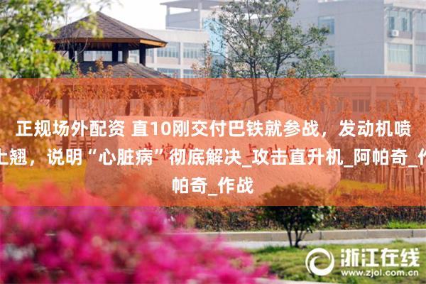 正规场外配资 直10刚交付巴铁就参战，发动机喷口上翘，说明“心脏病”彻底解决_攻击直升机_阿帕奇_作战
